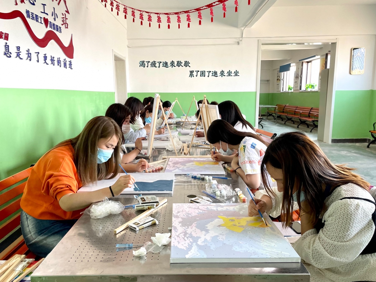 【晋城园区】CMBBU事业处工会举办DIY女工手绘活动